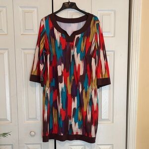 Multicolor Abstract Women's Top